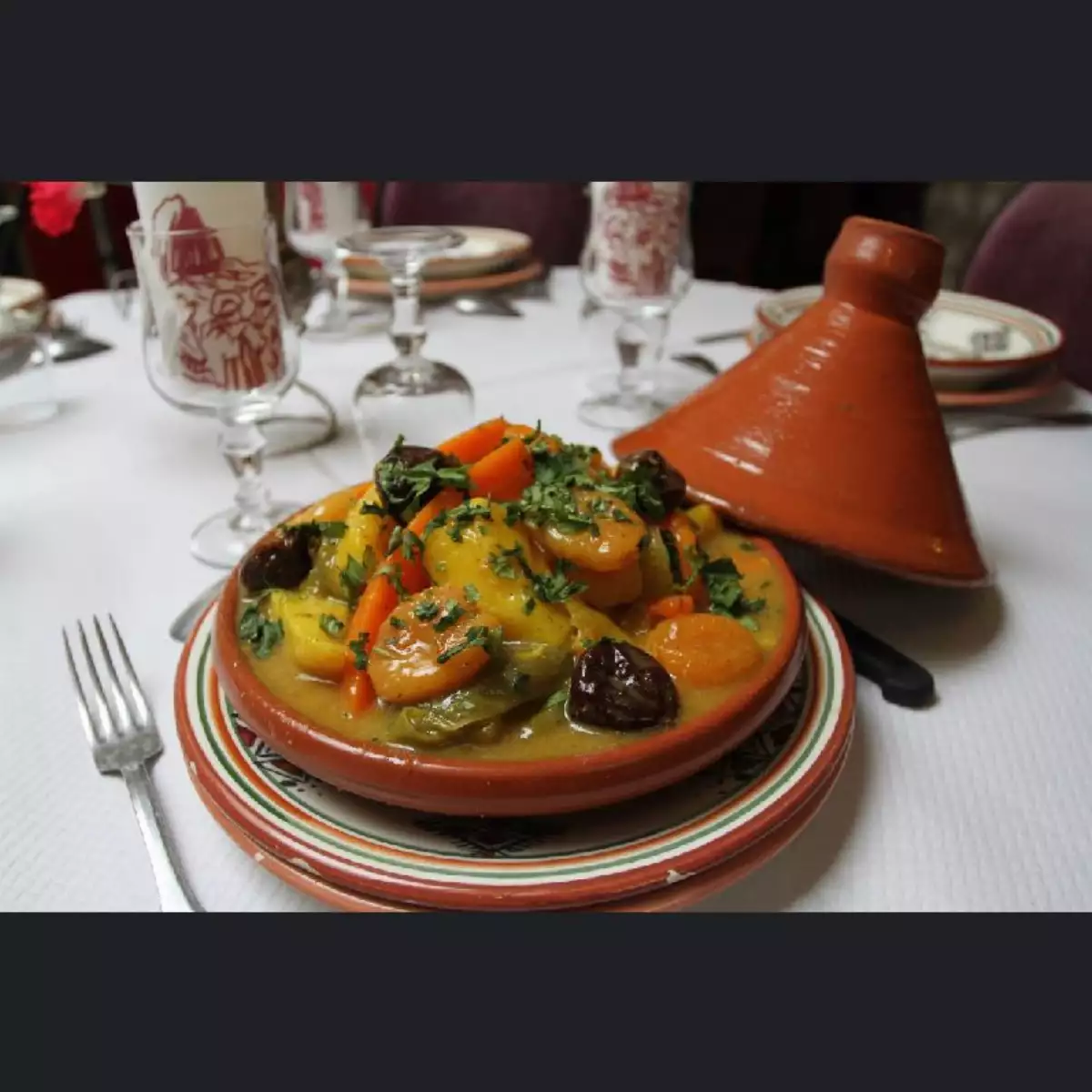 Tajine bœuf aux pruneaux et abricots