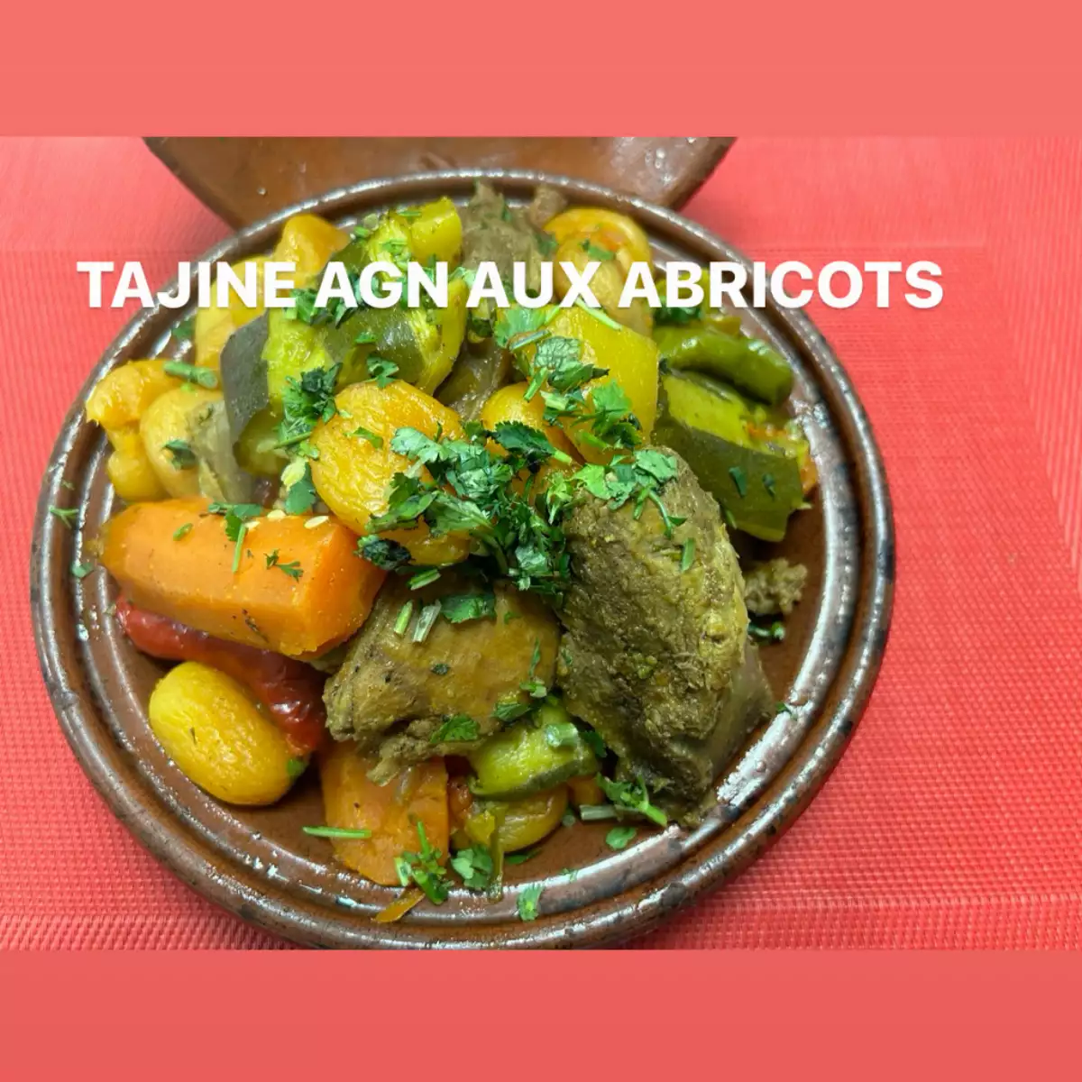 Tajine agneau aux pruneaux ou abricots